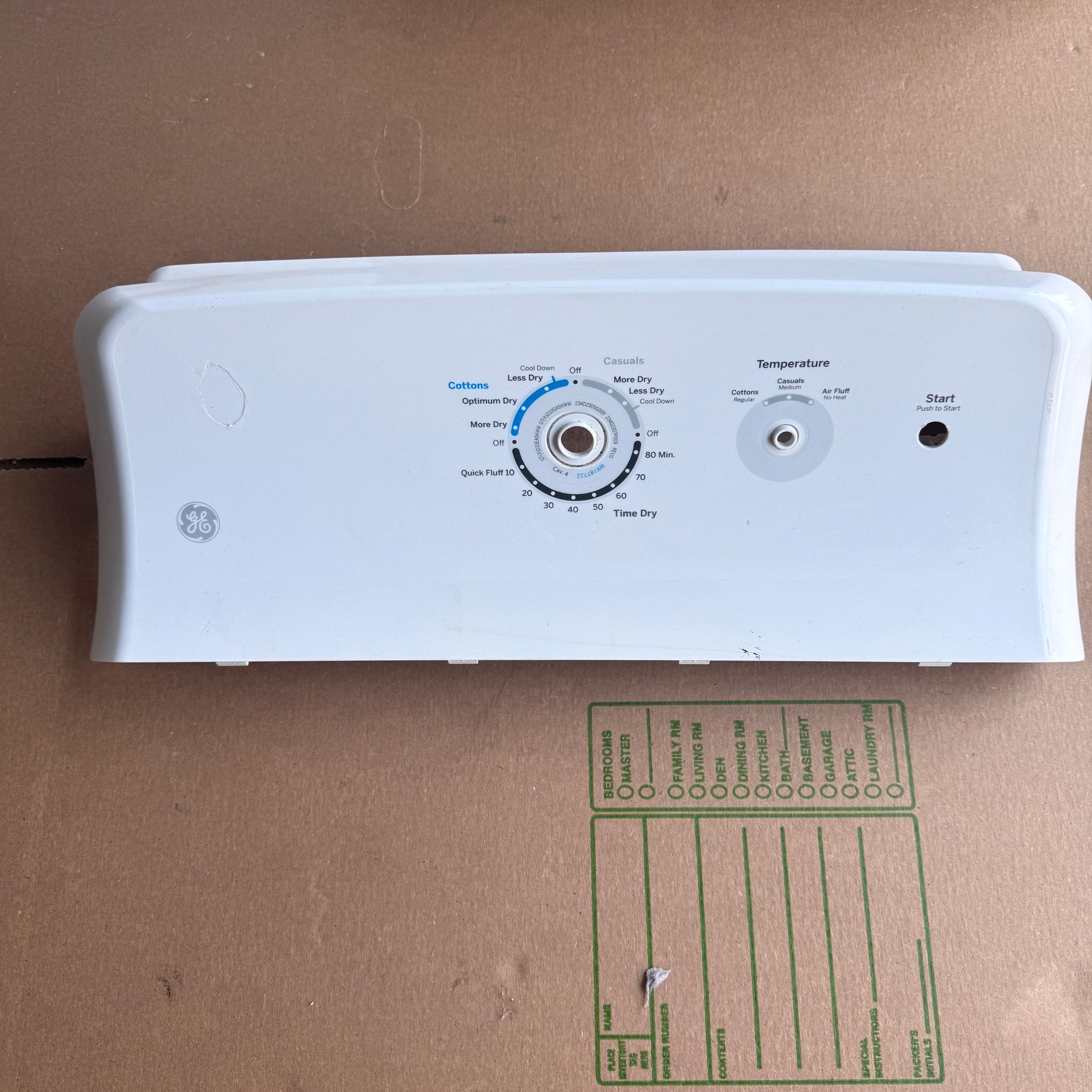 GE-Dryer-Control-Panel-WE03X25277 GE-Dryer-Control-Panel-WE03X25277